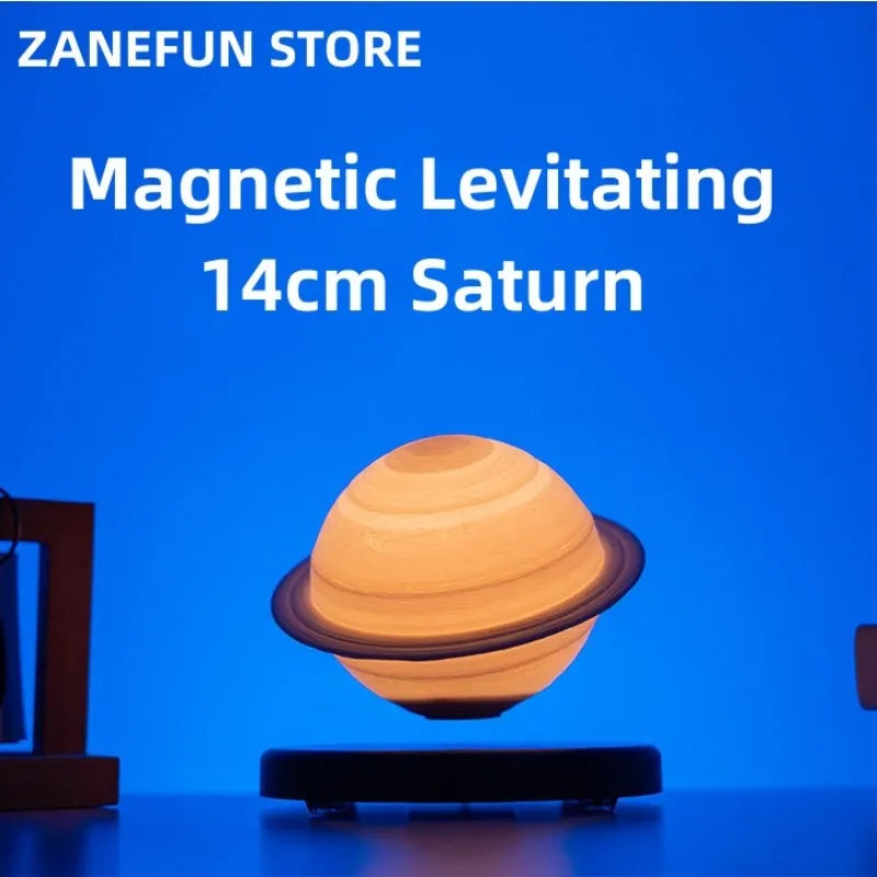 Floating Saturn Lamp – Magnetic Levitating LED Desk Light
