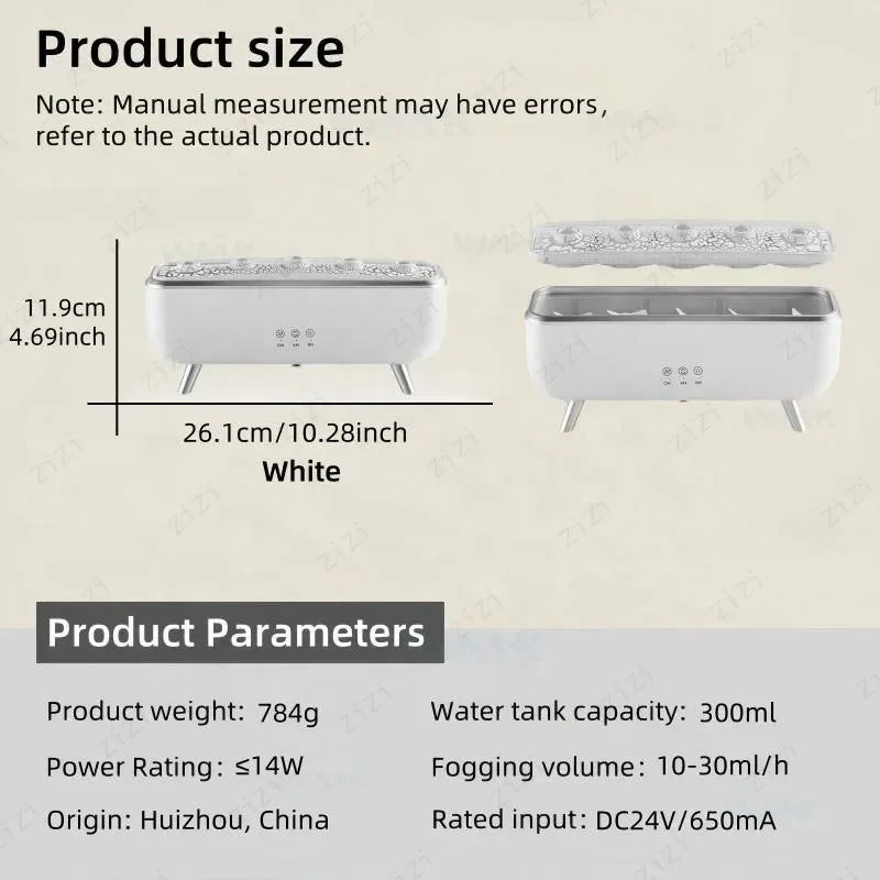 Flame Aroma Diffuser Humidifier – 7-Color LED Essential Oil Diffuser with Remote