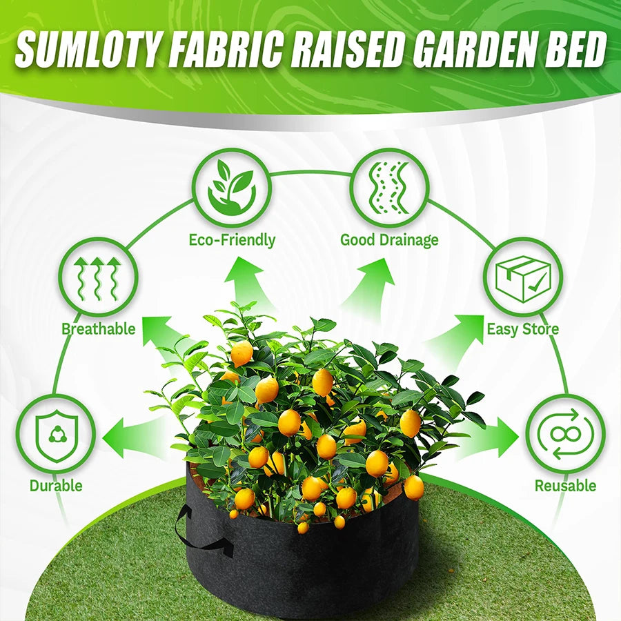 7 Grid Garden Grow Bag Planter