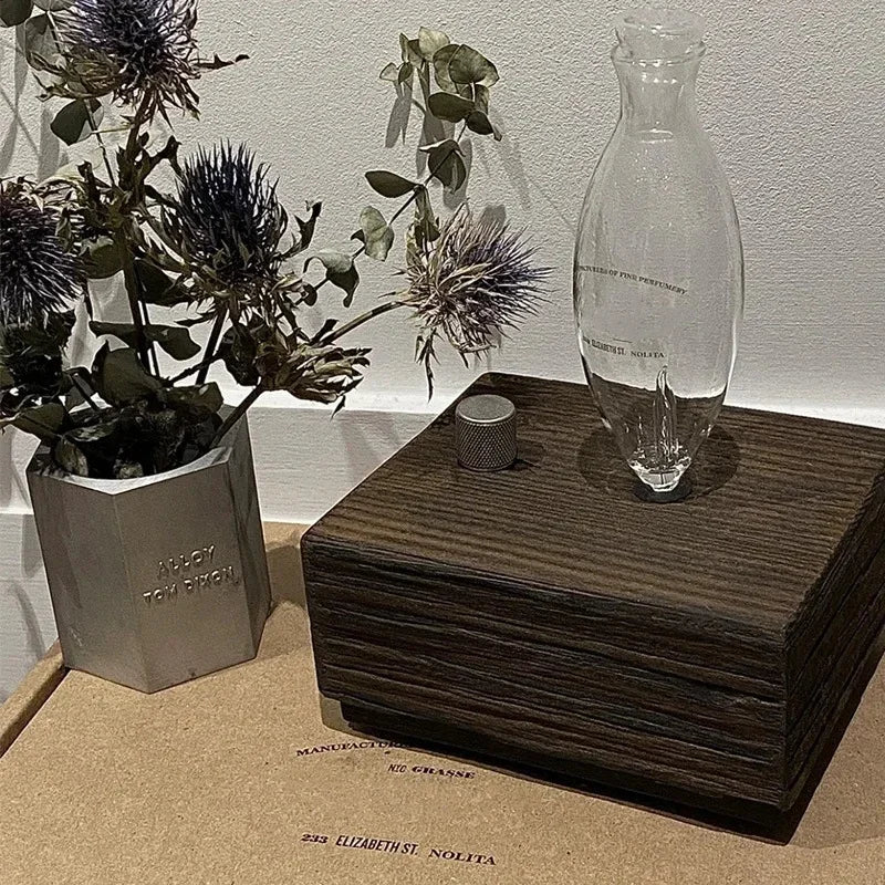 Solid Wood Glass Aroma Diffuser
