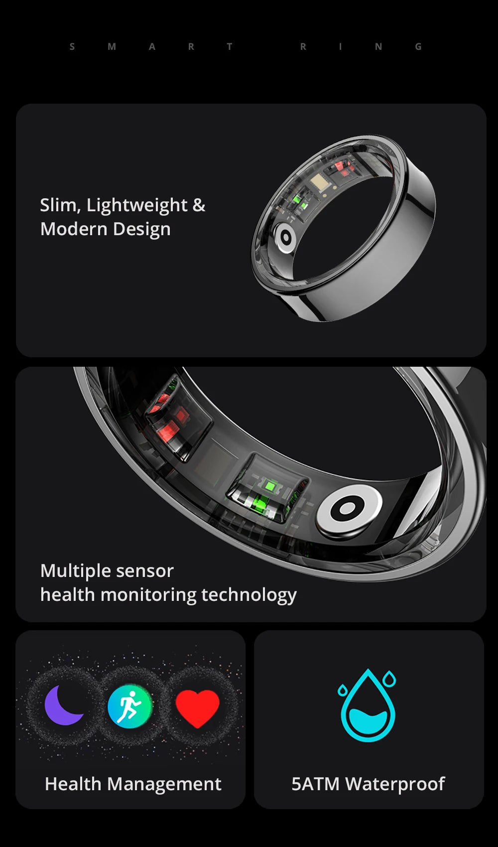 Smart Ring | Health, Sleep & Activity Tracker