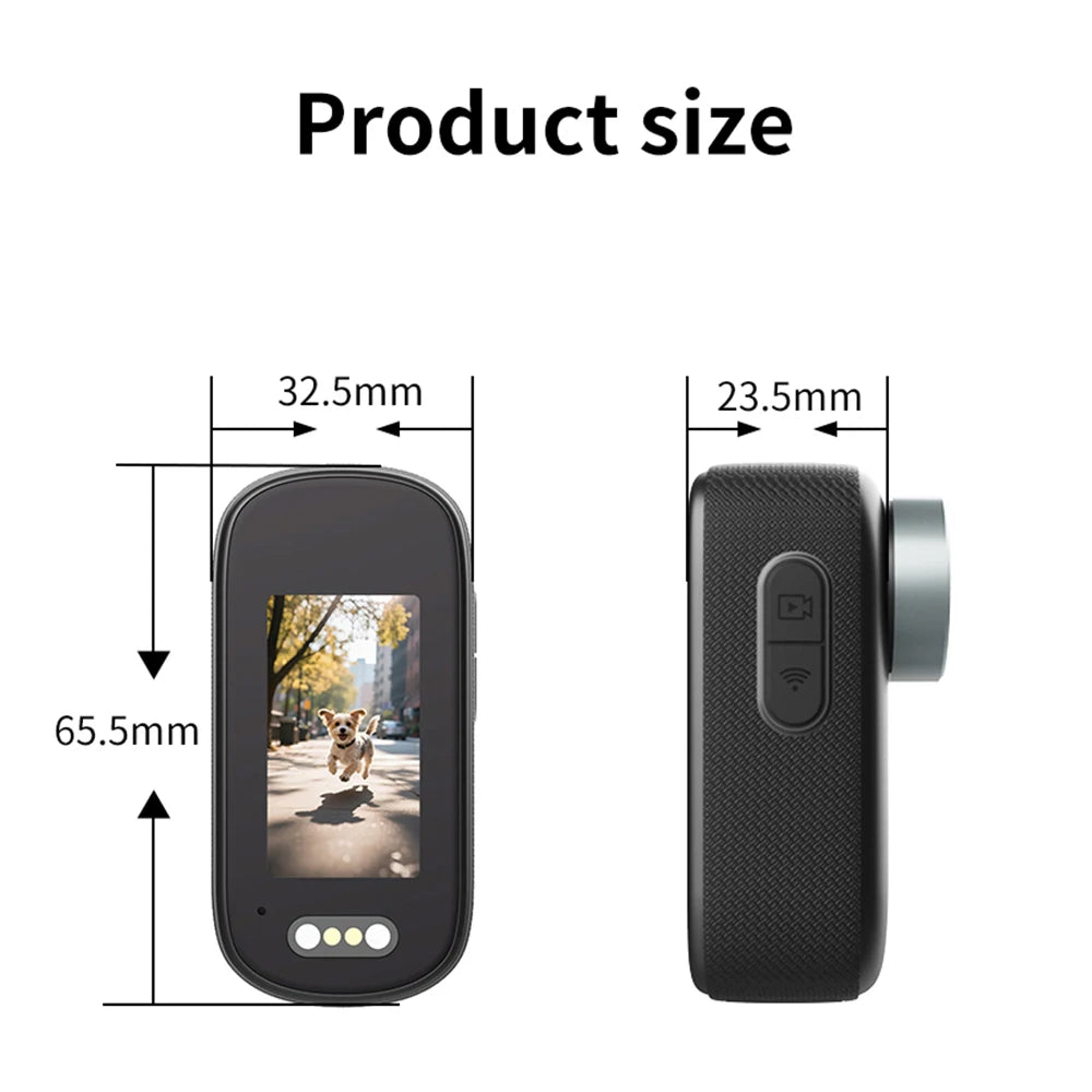 Mini 1080P WiFi Action Camera | Magnetic Wearable POV Camera